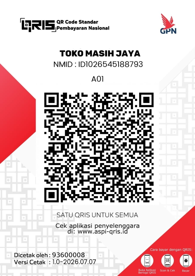 QRIS Toko Masih Jaya